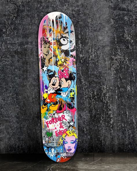 Skateboard Wall Art Pop Graffiti Sculpture by Yuvi Art