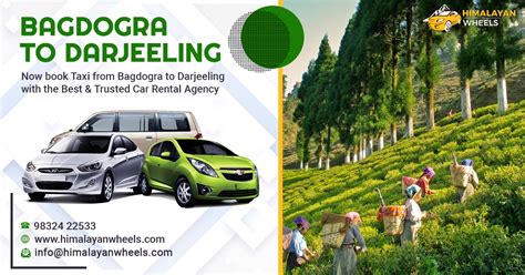 Rent Bagdogra to Darjeeling Taxi @ Lowest & Discounted Fare