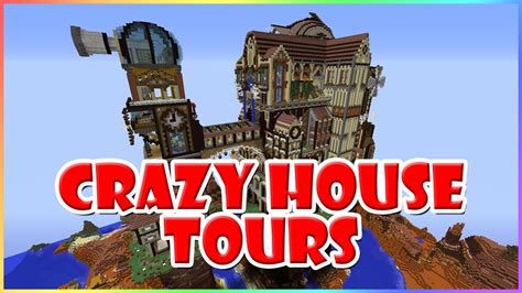 Crazy Home Tours in Minecraft: Steampunk Castle - YouTube