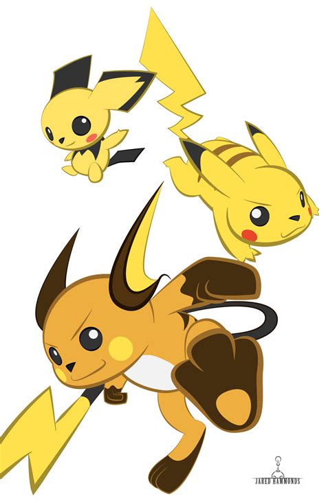 Pikachu Evolution Line by JaredHammonds on DeviantArt