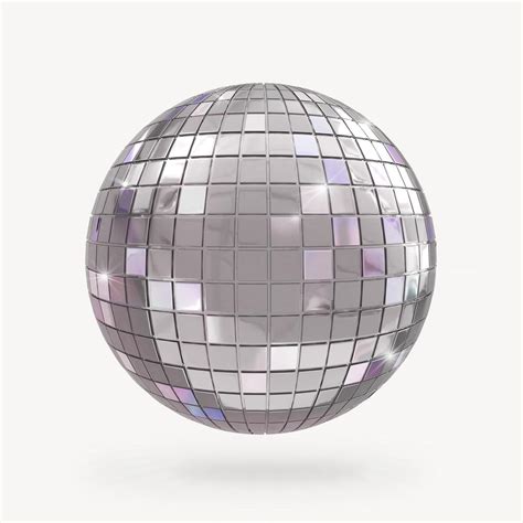 Silver disco ball, 3D party | Premium PSD Illustration - rawpixel