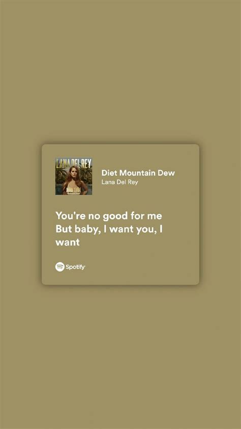 Lana Del Rey - diet mountain dew | Lyrics letras de canciones ...