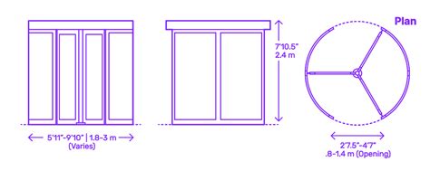 Revolving Doors Dimensions & Drawings | Dimensions.com