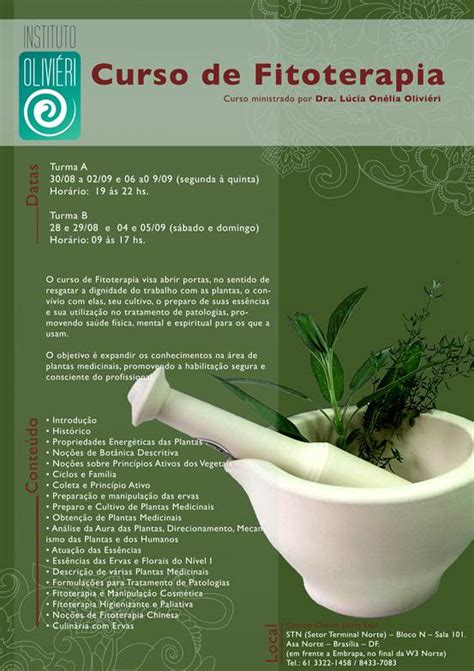 Eventos de Alexandre Pimentel: Curso de Fitoterapia I - Instituto Olivieri