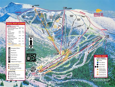 Sangre de Cristo Mountain Trail Map - Sangre de Cristo Mountain NM ...