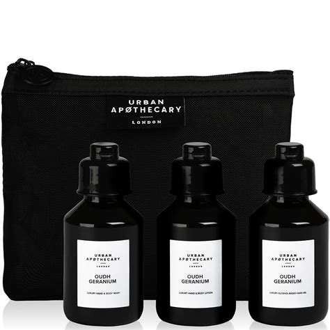 Urban Apothecary Oudh Geranium Luxury Bath And Body Gift Set (3 Pieces ...