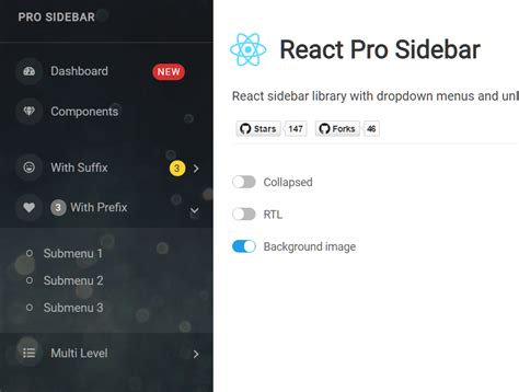 side menu Components For React & React Native - ReactScript