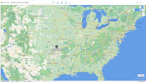 Bartlesville Oklahoma Map - United States