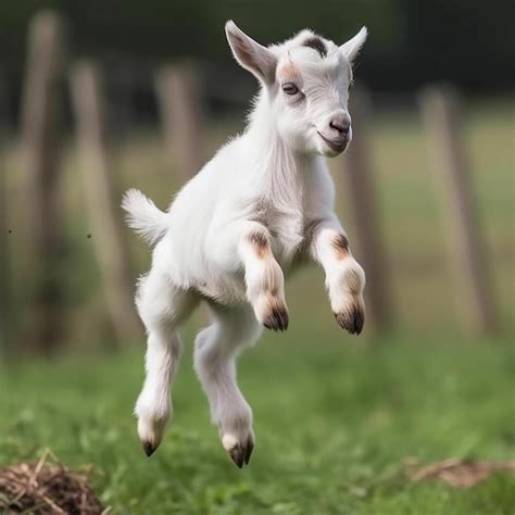 Goat Kid Jumping