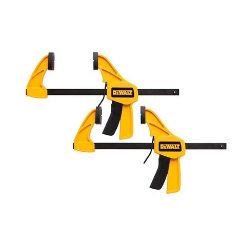 DEWALT 6-inch 100 lb. Trigger Clamps (2-Pack) w/2.43 in Throat Depth ...