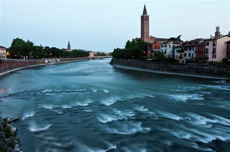 Adige River Flowing Through Verona Italy Photograph by George and Jean ...