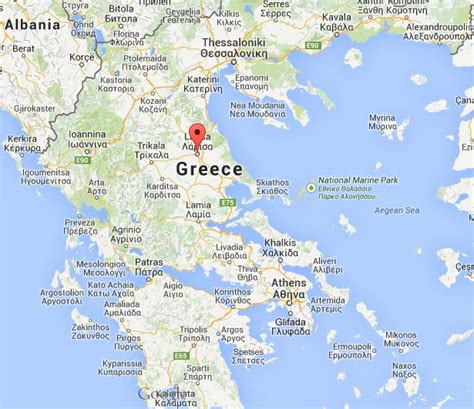 Where is Larissa on map Greece