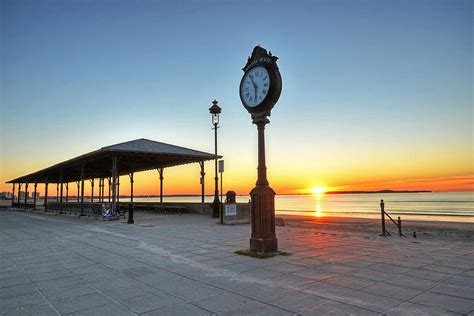 Revere Beach Clock at sunrise Revere MA Photograph by Toby McGuire ...