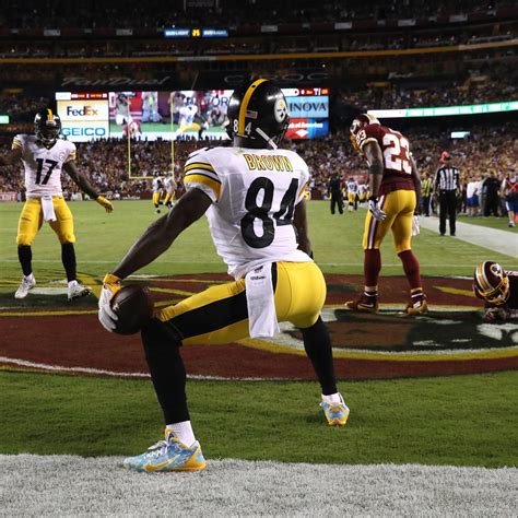 Antonio Brown Fined for Touchdown Dance, Cleats vs. Redskins | News ...