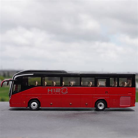 Original factory 1:36 zhongtong super Bus H12 red diecast alloy bus mo ...