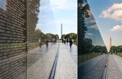 Vietnam Veterans Memorial, Washington D.C, US by Maya Lin- The black ...