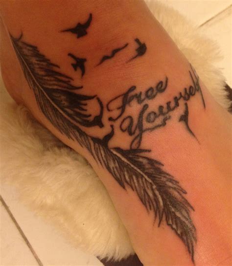 Free yourself tattoo feather dove | Feather tattoos, Tattoos, Free ...