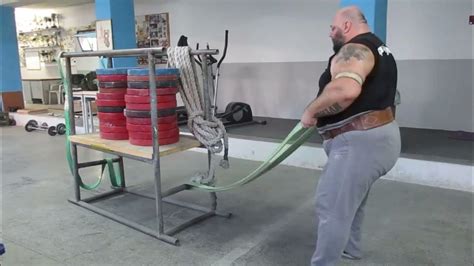 sled pull 640kg - YouTube