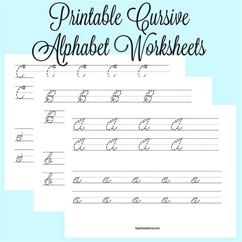 Create Cursive Tracing Worksheets | Try this sheet