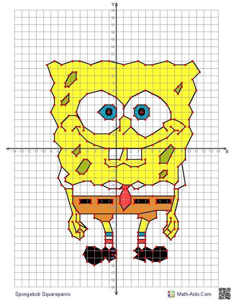 a cross stitch pattern with the image of spongebob