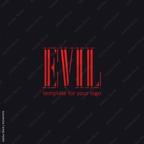 Evil. Logo Icon Design Template Elements. Concept For Your Logo. Vector ...