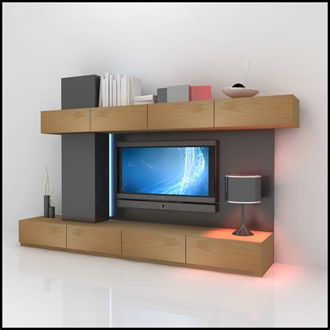 tv wall unit modern design x 05 entertainment center 3D Models ...