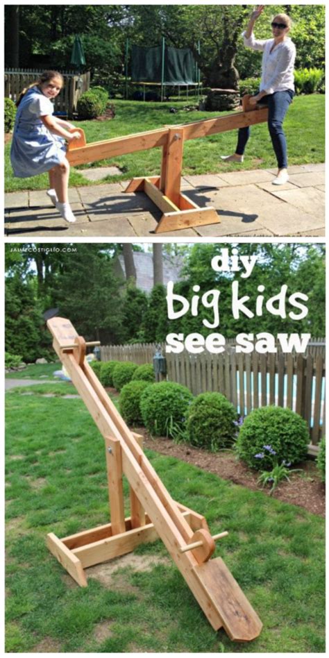 DIY See Saw for Big Kids - Jaime Costiglio