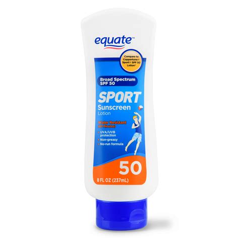 Equate Sport Sunscreen Lotion, SPF 50, 8 fl oz - Walmart.com - Walmart.com