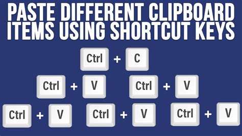 Setup Shortcut Keys to Paste Selected Clipboard Items as Needed - YouTube