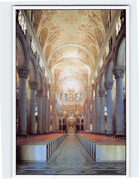 Postcard The imposing interior of the Basilica, Sainte-Anne-de-Beaupré ...