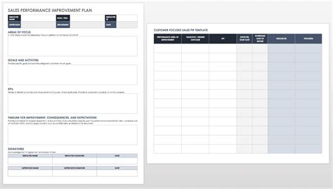 Performance Improvement Plan Template Word