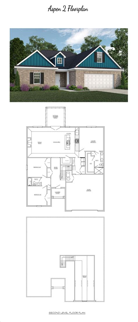 Aspen 2 Floorplan | Floor plans, Custom home builders, House floor plans