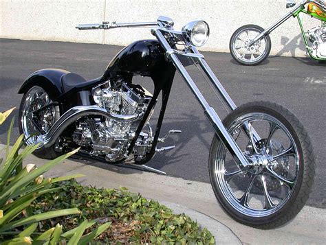 All Black Chopper Motorcycle