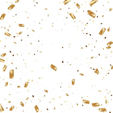 Premium Vector | Gold Confetti Background.