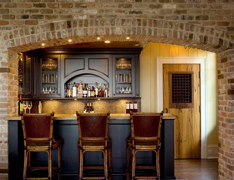 15 Distinguished Rustic Home Bar Designs For When You Really Need That ...