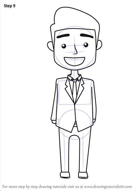 How to Draw a Business Man for Kids (People for Kids) Step by Step ...