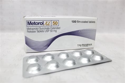 Metoprolol Succinate ER Tablet USP 50mg Supplier in India