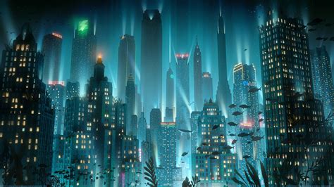 Christopher Balaskas, city, underwater, artwork, cityscape, 2019 (Year ...