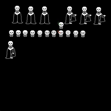 Pixilart - underswap parallel papyrus sprite sheet by Anonymous