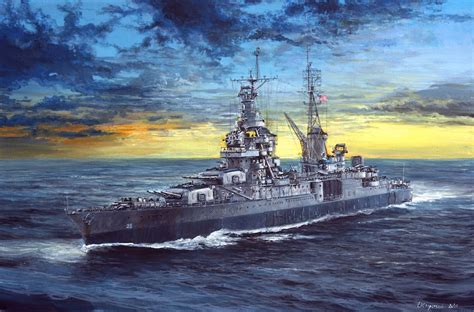 Original USS Indianapolis Painting