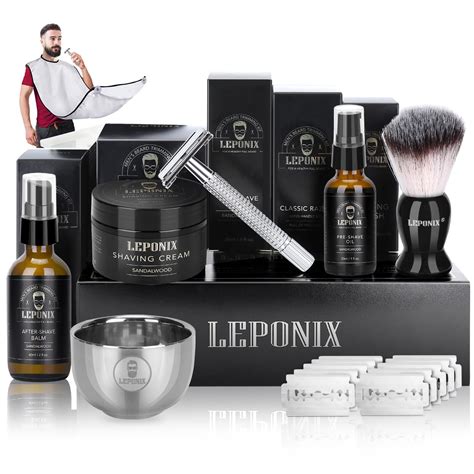 Buy Shaving Kit for Men, Include Safety Razor, Sandalwood Cream ...