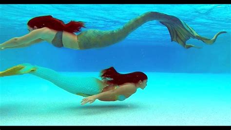 MERMAIDS SWIMMING UNDERWATER - YouTube