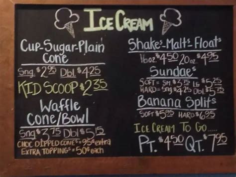 Holy Cow Ice Cream and Gifts Menu - Urbanspoon/Zomato