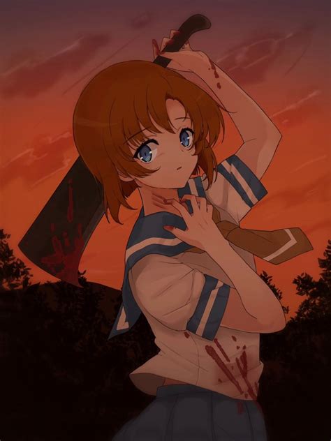 ryuuguu rena (higurashi no naku koro ni) drawn by poyadevil | Danbooru