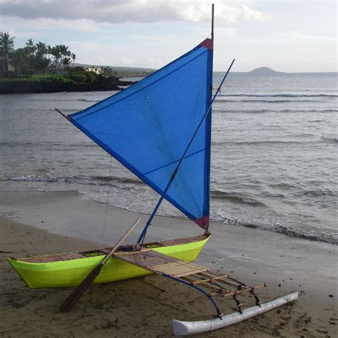 Skin-On-Frame Outrigger Sailing Canoe