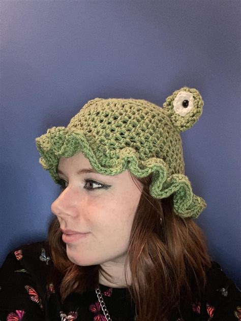 Crochet Frog, Crochet Hats Free Pattern, Hat Crochet, Knitting Patterns ...