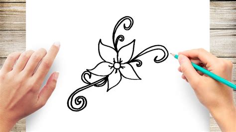 How To Draw A Very Pretty Flower / In this tutorial, you will learn how ...