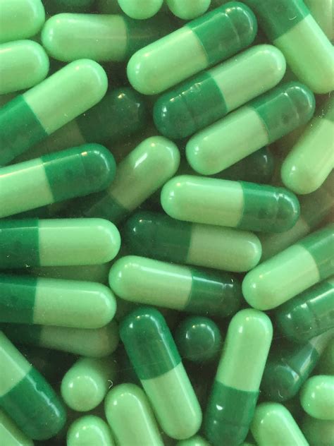 Dark Green/Mint Size 3 Empty Gelatin Capsules - Capsule USA