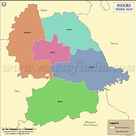 Indore Tehsil Map, Indore Tehsil List