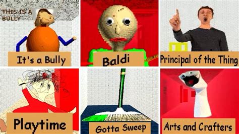 Baldi's basics in education and learning characters Diagram | Quizlet